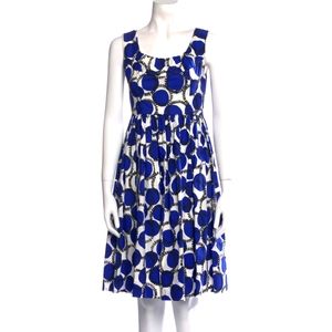 Kate Spade 100% Cotton Blue circle dress